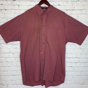 Nordstrom Seersucker Cotton Short Sleeve Shirt XL‎